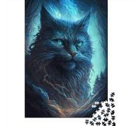 Puzzle de 500 pièces Chat Maine Coon654 Puzzle carré créatif pour Adultes et Puzzles en Bois Jeu Stimulant 500 pièces (52x38cm)