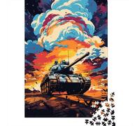 Puzzle de 500 pièces en Bois représentant Un réservoir d'art coloré, idéal pour Les Adultes et Les Adolescents. Jeu de réflexion et de créativité, 500 pièces (52 x 38 cm).