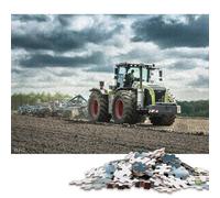 Puzzle de 500 pièces en Papier pour Adultes - Tracteur Claas Xerion 5000 dans Un Champ - Jeu de Puzzle pour Enfants et familles - Idée Cadeau de Noël - 38 x 26 cm / 1000 pièces