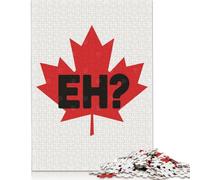 Puzzle de 500 pièces Feuille d'érable canadienne avec carrés EH, Puzzles en Bois pour Adultes, décoration intérieure, Jouet Puzzle 500 pièces (52 x 38 cm)