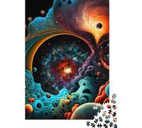 Puzzle de 500 pièces Galaxie Fractalisée en Bois - Jeu Éducatif pour Adultes - 500 pièces (52x38cm)