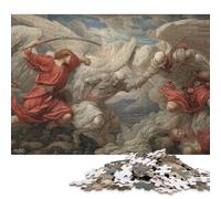Puzzle de 500 pièces « Guerre des Anges » (Conflit Divin) pour Adultes et Adolescents à partir de 12 Ans pour la Veille de Noël - 500 pièces (52 x 38 cm)