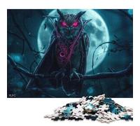 Puzzle de 500 pièces « Hibou de la Nuit » pour Adultes et Adolescents - Puzzle en Bois Durable | Jeux 500 pièces (52 x 38 cm)