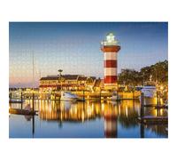 Puzzle de 500 pièces Hilton Head, Caroline du Sud, pour adultes : puzzle épais, robuste et stimulant, idéal pour les soirées entre amis.