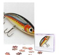 Puzzle de 500 pièces - Image en bois personnalisée à partir de photos - Puzzle personnalisé à partir d'images - Puzzles de leurre de pêche pour adultes, famille, anniversaire, Noël, Saint-Valentin