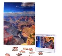 Puzzle de 500 pièces - Image en bois personnalisée à partir de photos - Puzzle personnalisé à partir d'images - Puzzles de beauté du Grand Canyon pour adultes - Cadeaux d'anniversaire, de Noël, de
