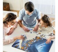 Puzzle de 500 pièces Joyeux Noël pour Adultes, Jeu de détente, Cadeau d'halloween, 500 pièces (52 x 38 cm)