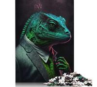 Puzzle de 500 pièces Noir Lizard Mastermind, Puzzles pour Adultes, Puzzles en Bois, Jeu Stimulant, 500 pièces (52 x 38 cm)