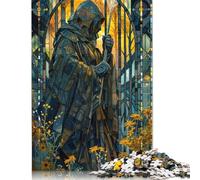 Puzzle de 500 pièces pour Adolescents « Mystic Wanderer in Bloom » - Puzzle en Bois pour Adultes - Jeu de décompression - 500 pièces (52 x 38 cm)