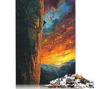Puzzle de 500 pièces pour Adultes « Ascension au Coucher du Soleil » - Puzzle en Bois pour Adultes - Jeu éducatif et décompressif - 500 pièces (52 x 38 cm)