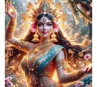 Puzzle de 500 Pièces pour Adultes Beauté Indienne, Divertissement Créatif, Fun, Puzzle Adulte 500 pièces, DIY Puzzles Stimulant Parfait pour Les soirées de Jeu, Taille Finie:45x45cm