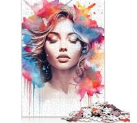 Puzzle de 500 pièces pour Adultes Chat Galaxie avec Lunettes Puzzle en Carton Jeu éducatif Familial 500 pièces (52 x 38 cm)