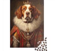 Puzzle de 500 pièces pour Adultes, épagneul Breton, Puzzle carré en Bois, pièces Uniques, Jeu éducatif et Amusant, 500 pièces (52 x 38 cm)