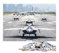 Puzzle de 500 pièces pour Adultes F22 Raptor Lockheed Martin, Puzzle en Bois, pour Les Amis et la Famille, 500 pièces (52 x 38 cm)