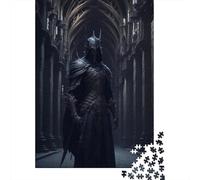 Puzzle de 500 pièces pour Adultes - Guerrier Sombre - Puzzle carré en Bois - Pièces Uniques - Jeu éducatif et Amusant - 500 pièces (52 x 38 cm)