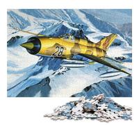 Puzzle de 500 pièces pour Adultes MiG21 Traversée de Montagne, Puzzle en Bois pour Enfants, Jouet de Divertissement Familial, 500 pièces (52 x 38 cm)