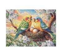 Puzzle De 500 Pièces pour Adultes Perroquet sur Une Branche 500 PCS 52×38cm Anti-Stress Réduction De L'Anxiété Parfait pour Employés De Bureau Détente Quotidienne