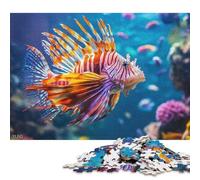 Puzzle de 500 pièces pour Adultes - Poisson-Lion sous-Marin en Gros Plan - Puzzle en Bois pour Adultes pour Noël ou Un Anniversaire - 500 pièces (52 x 38 cm)
