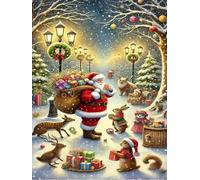 Puzzle de 500 Pièces pour Adultes, Puzzle Adulte 500 Pieces Coloré, Puzzles Difficile Impossible Activité Familiale Parfaite(Animaux des Bois)