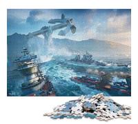 Puzzle de 500 pièces pour Adultes, Puzzle en Bois Red Steel Rising, décoration intérieure, pour Les fêtes, 500 pièces (52 x 38 cm).