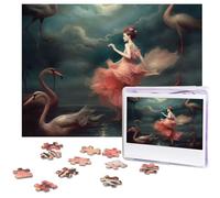 Puzzle de 500 pièces pour adultes - Puzzle stimulant pour nuits de jeu, une nuit de miracles et de magie - Puzzle en bois personnalisé pour photo de famille - Taille finie : 38,1 x 51,8 cm