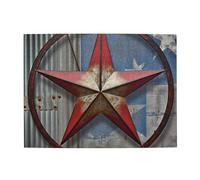 Puzzle de 500 pièces pour adultes - Puzzles stimulants pour nuits de jeu, étoile du Texas américain - Puzzle en bois personnalisé pour photo de famille - Taille finie : 51,8 x 38,1 cm