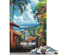 Puzzle de 500 pièces pour adultes San Jose, Costa Rica Puzzle pour adultes Puzzle en bois Puzzle pour le plaisir en famille Puzzle de 500 pièces (52x38 cm)