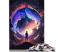 Puzzle de 500 pièces pour adultes The Universe Paint Jigsaw Puzzle pour adultes, puzzle en bois, le meilleur cadeau pour les amis et la famille, 500 pièces (52 x 38 cm)