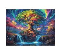 Puzzle De 500 Pièces pour Adultes Univers Arc-en-Ciel 500 PCS 52×38cm Art Mural Encadrable pour Chambre Salon Bureau Décoration Unique Idéale pour Amateurs d'art