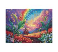 Puzzle De 500 Pièces pour Adultes Univers Arc-en-Ciel 500 PCS 52×38cm Cadeau d'anniversaire pour Adolescents Adultes Hobby Amusant Parfait pour Loisir Exercice Cérébral