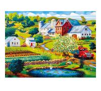 Puzzle de 500 pièces pour adultes, vie de ferme à la campagne, puzzle paysage en carton recyclé de 500 pièces, jeu stimulant, décoration d'intérieur, cadeau de fête d'anniversaire, jouet pour adultes