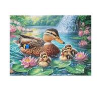 Puzzle De 500 Pièces pour Adultes Yorkshire Terrier dans Le Champ de Fleurs 500 PCS 52×38cm Cadeau De Graduation pour Étudiants Idéal pour Entraînement Cérébral Détente Après Les Études