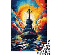 Puzzle de 500 pièces représentant Un Porte-Avions coloré, Puzzle Difficile pour Adultes, Cadeau Stimulant pour Les Amis et la Famille, 500 pièces (52 x 38 cm)