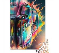 Puzzle de 500 pièces représentant Une Voiture rétro Classique Vintage, Puzzle Difficile pour Adultes, Cadeau Stimulant pour Les Amis et la Famille, 500 pièces (52 x 38 cm)