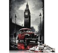 Puzzle de 500 pièces Street Art London pour Adultes et Adolescents, Puzzle en Bois, pour Adultes, 500 pièces (52 x 38 cm)