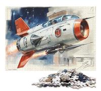 Puzzle de 500 pièces sur Le thème du Voyage d'un Pilote de Chasse pour Adultes - Cadeau d'halloween - Jeu éducatif - 500 pièces (52 x 38 cm)