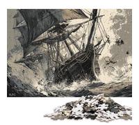 Puzzle de 500 pièces sur Le thème d'une traversée en mer agitée, idéal pour Les Adultes et Les Adolescents à partir de 12 Ans. 500 pièces (52 x 38 cm) <