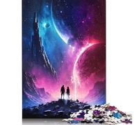 Puzzle de 500 pièces « Univers des Amoureux » en Bois pour Adultes, idéal pour se détendre et se divertir. Cadeau Parfait pour la Famille et Les Amis. 500 pièces (52 x 38 cm).