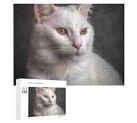 Puzzle de 520 pièces pour adultes - Chat assis - Grand puzzle de décompression - Loisirs - Divertissement - Puzzle en bois - Relaxation - Jouets sensoriels - Décoration de chambre pour homme et femme