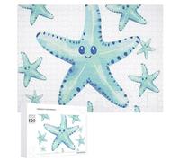 Puzzle de 520 pièces pour adultes - Étoile de mer mignonne - Jeu de décompression - Loisirs - Divertissement - Puzzle en bois - Relaxation - Jouets sensoriels - Décoration de chambre pour homme et