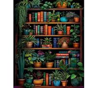 Puzzle de 60 pièces pour Adultes, Puzzle Adulte 60 Pieces coloré, Puzzles Difficile Impossible Activité Familiale Parfaite(Étagère Plant Leaf)