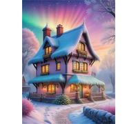 Puzzle de 60 pièces pour Adultes, Puzzle coloré de Qualité Supérieure, Puzzles Adulte pour Détente & Défi, Bricolage Jeu D'activités Familiales, Thème:Hiver Coloré Aurore