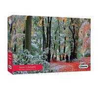 Puzzle de 636 pièces - Neige en automne - Puzzle de photographie panoramique - Puzzle durable pour adultes - Planche 100 % recy de qualité supérieure - Cadeau idéal pour adultes - Gibsons Games