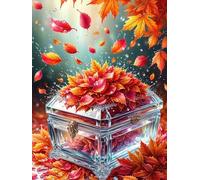 Puzzle de 70 Pièces pour Adultes, Puzzle Adulte 70 Pieces Coloré, Puzzles Difficile Impossible Activité Familiale Parfaite(Feuille de boîte au trésor)