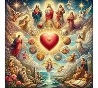 Puzzle de 70 pièces pour Adultes,Religion des Anges DIY Puzzles Divertissement Créatif,Puzzle Classiques,Cadeaux pour Art Mural(16 x 16 cm)