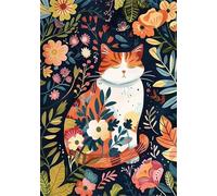 Puzzle de 700 pièces pour Adultes, Puzzle coloré de Qualité Supérieure, Puzzles Adulte pour Détente & Défi, Bricolage Jeu D'activités Familiales, Thème:Dessin animé Chat Plantes