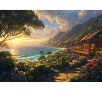 Puzzle de 700 pièces pour Adultes, Puzzle coloré de Qualité Supérieure, Puzzles Adulte pour Détente & Défi, Bricolage Jeu D'activités Familiales, Thème:Plantes Marines du Littoral