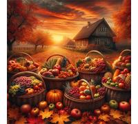 Puzzle de 80 pièces pour Adultes,Fruits de la Ferme DIY Puzzles Divertissement Créatif,Puzzle Classiques,Cadeaux pour Art Mural(28 x 28 cm)
