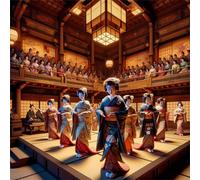 Puzzle de 80 pièces pour Adultes,Geisha Japonaise DIY Puzzles Divertissement Créatif,Puzzle Classiques,Cadeaux pour Art Mural(28 x 28 cm)