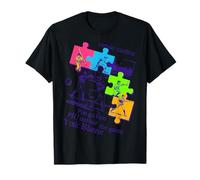 Puzzle de Baseball Vintage Fluo T-Shirt